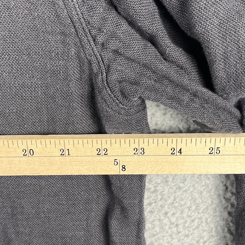 Carbon 2 Cobalt Button Up Flannel Shirt Mens Large Grey Long Sleeve - Picture 9 of 11